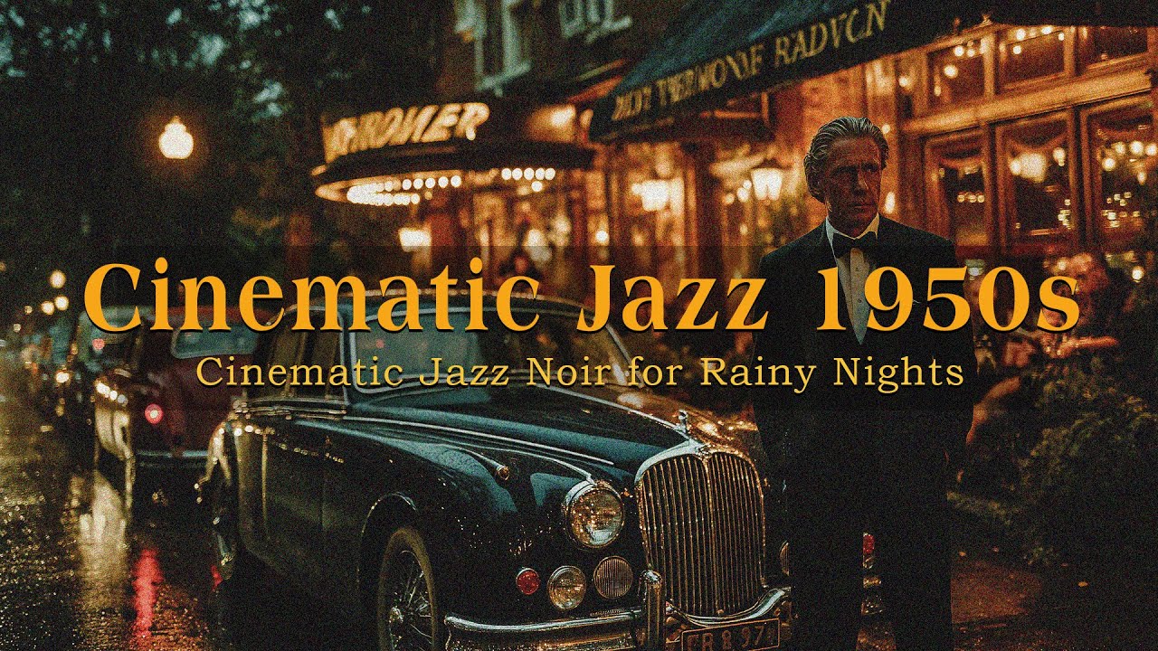 Cinematic Jazz Noir for Rainy Nights | Mood & Style | 1 Hours