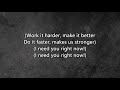 Kanye West - Stronger (LYRIC VIDEO)