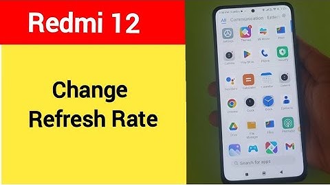 How to change refresh rate, Redmi 12 refresh rate change kaise karen