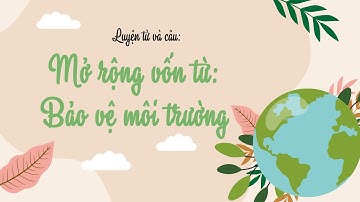 Luyên từ và câu: Mở rộng vốn từ: Bảo vệ môi trường - Tuần 13 - Tiếng Việt lớp 5 [OLM.VN]