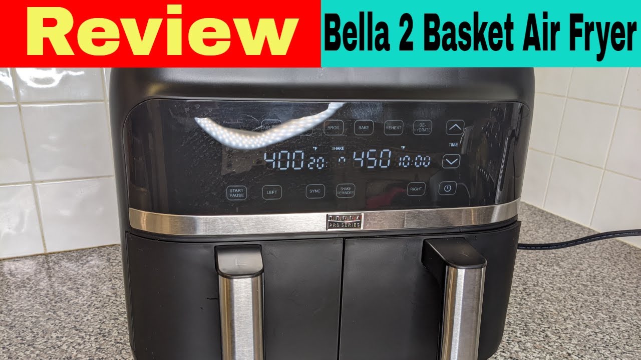 Best Buy: Bella Pro Series 8-qt. Digital Air Fryer with Dual Baskets Matte  Black 90135