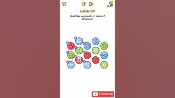 Brain Blow Level 196 Mark the segments in order Walkthrough
