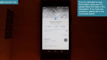 How to save places on google maps - Phone