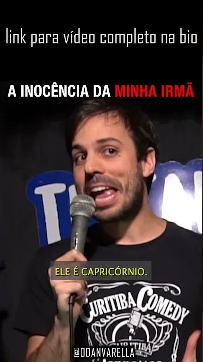 imagem do vídeo "MINHA IRMÃ É MUITO INOCENTE" com Daniel Varella #shorts