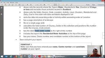 ICT JUNE 2016 P21 DATABASE TASK 3 PART 3