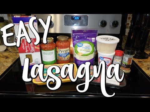 EASY LASAGNA~FOODIE FRIDAYS!