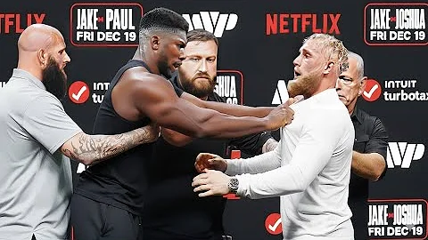 BREAKING NEWS :- Press Conference Turns Violent as Anthony Joshua Confronts Jake Paul