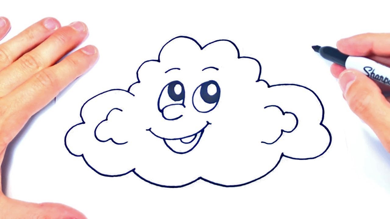 Como Dibujar Una Nube Paso A Paso Dibujo De Nube Youtube