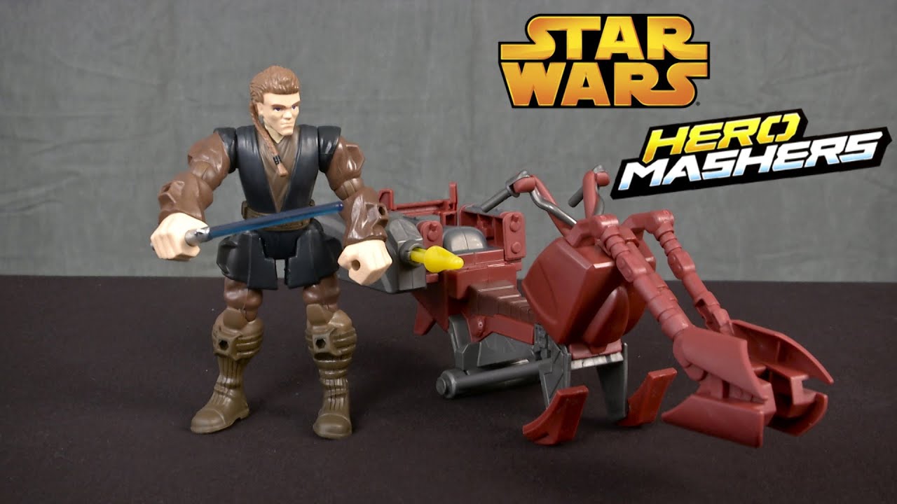 star wars hero mashers jedi speeder and anakin skywalker