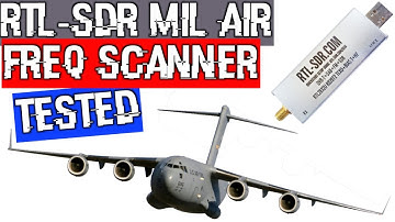 $25 RTL-SDR v3 Military Air band search in under 10 seconds! Frequency Scanner SDR Sharp plugin test