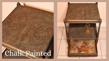 How to chalk paint furniture. How to do a raised stencil.