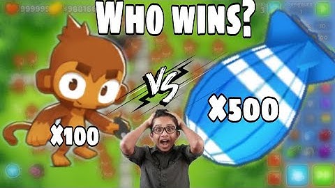 100 DART MONKEY vs 500 MOABS - BTD 6