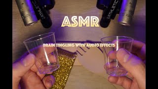 ASMR | Brain tingling with audio effects [echo & delay] No talking