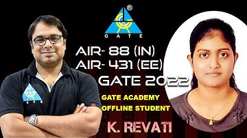 Interaction with  K REVATI   |  AIR-88 (IN) AIR-431 (EE)   | GATE 2022  | GA Offline Student