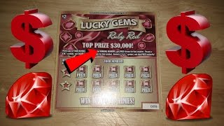 💎$30,000 LUCKY GEMS NC LOTTERY💎RUBY RED