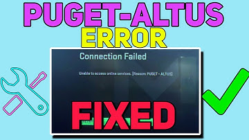 How to FIX Puget-Altus Error In Mw2 & Warzone 2 | Puget Altus Error Fix Mw2