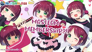 〔MEMBERSHIP CELEBRATION〕MASTEAM Membership open?!【NIJISANJI ID | NAGISA ARCINIA】