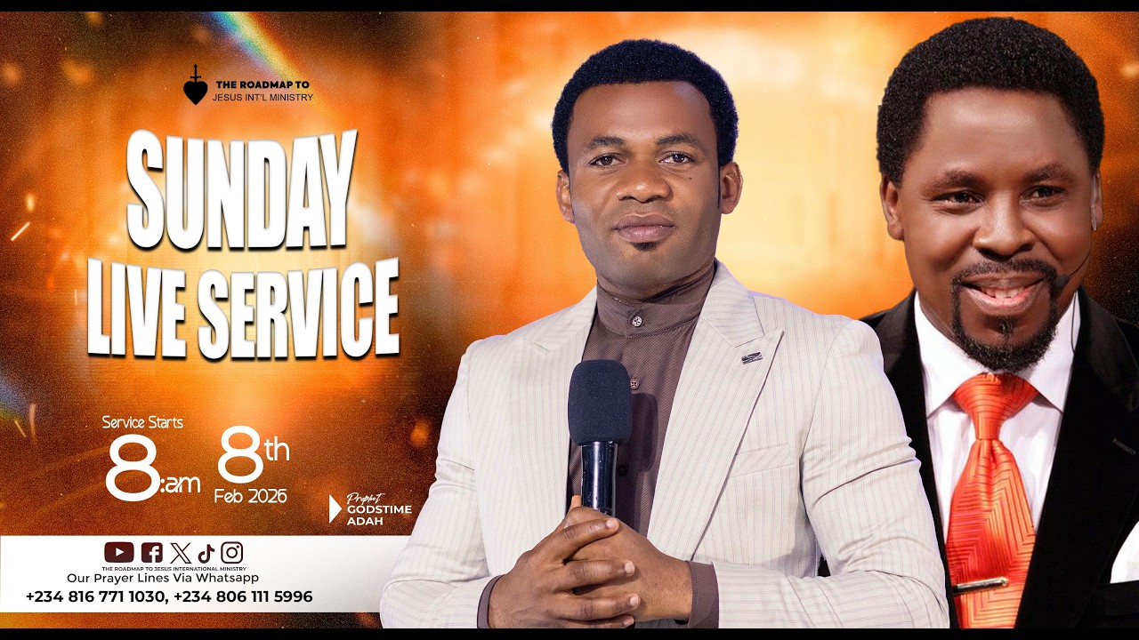 SUNDAY LIVE SERVICE ( 8TH FEBRUARY , 2026 )