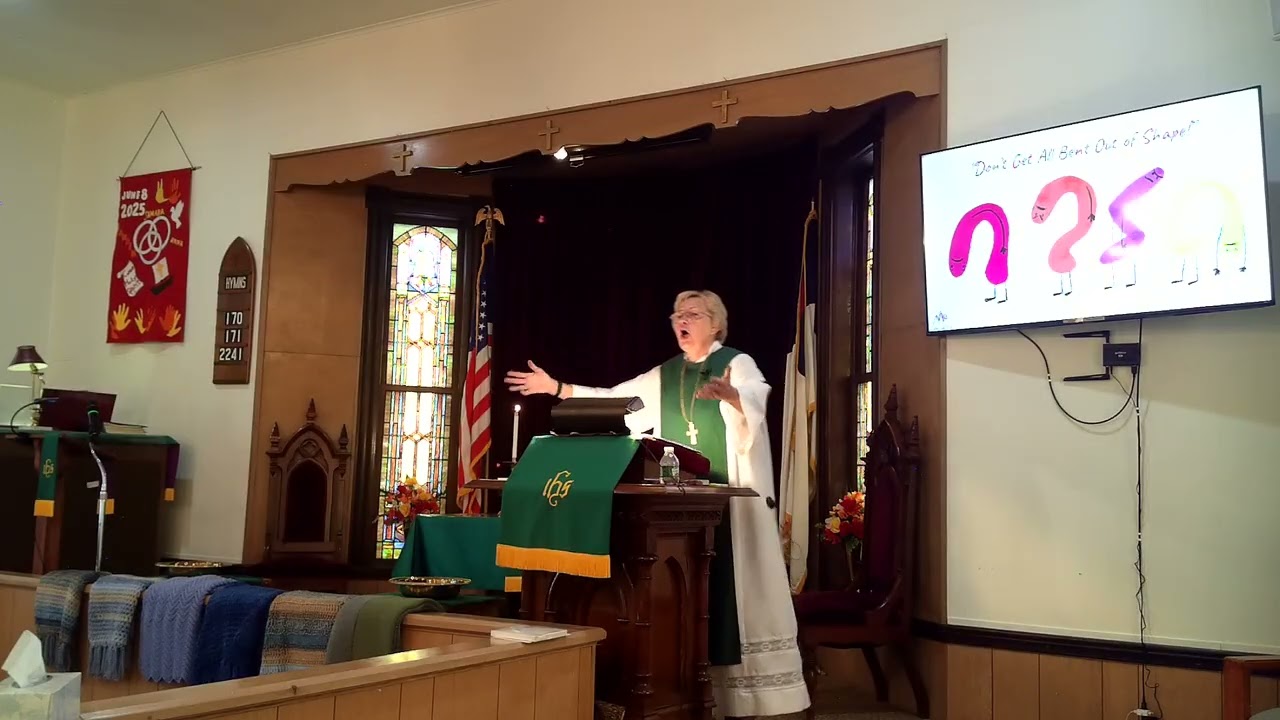 2000 0130 133940 002 Morning Message with Pastor Sue Brown "Don't Get All Bent Out of Shape"