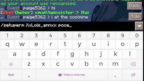 How to perm op in leet servers