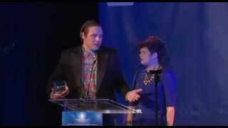 Arcade Fire accepts Cinema For Peace Award for Humanitarian Action in Haiti