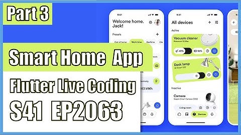 [Flutter] Flutter Live Coding EP2063 (Smart Home App UI Part 3)