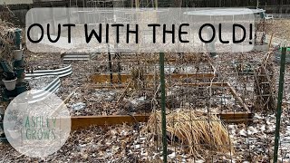 Cleaning Out & Prepping my Garden Beds for a Spring Garden | Ashley Grows