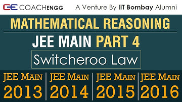 MATHEMATICAL REASONING - JEE Main Concepts Part 4 - By Nitesh Choudhary