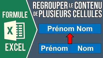EXCEL - REGROUPER LE CONTENU DE PLUSIEURS CELLULES DANS UNE SEULE CELLULE ➡️⬅️