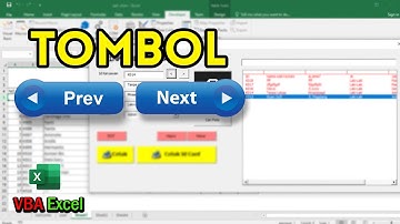 Membuat Tombol Previous dan Next pada VBA Excel