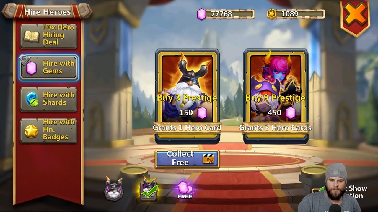 Rolling 60K gems for anything Epic | Castle Clash