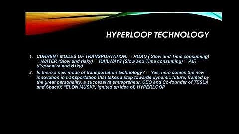 #HYPERLOOP TECHNOLOGY #Slideshare#presentation#future technology #elonmusk