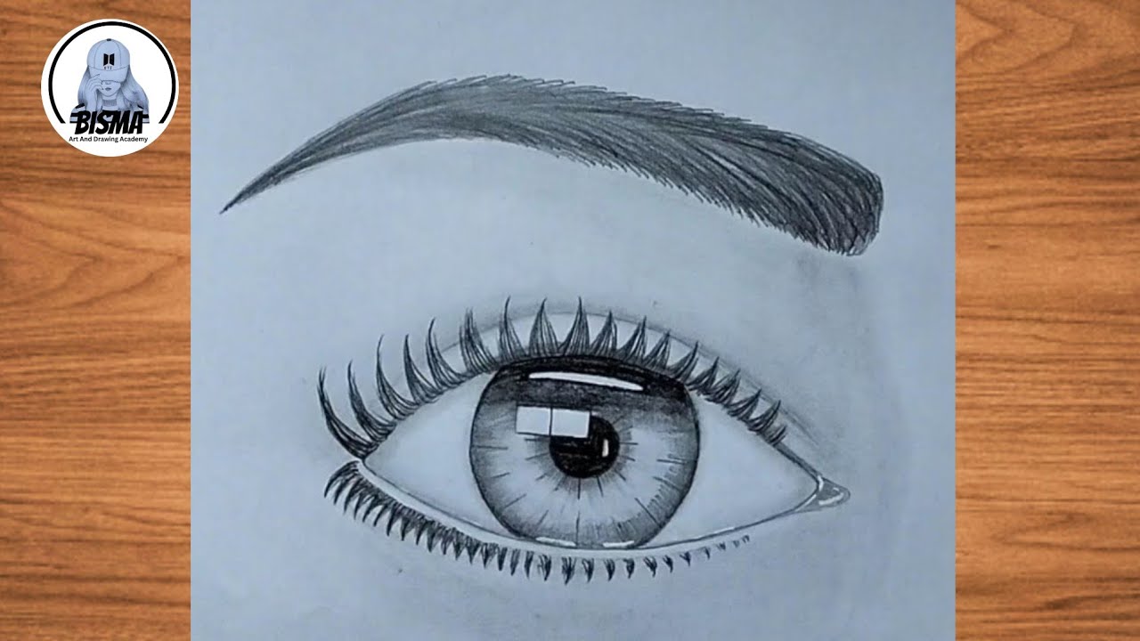 How to draw a realistic eye Drawing tutorial YouTube