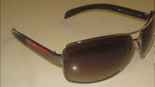 Prada Sps 54I 5Av-6S1 Gunmetal Brown Gradient Sunglasses