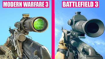 Battlefield 3 vs Call of Duty Modern Warfare 3 - Weapons Comparison