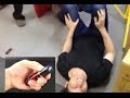 女性用スタンガンを自分に使って見ました。感電～復帰ノーカットです！