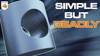 BOOLEANS on curved surfaces?? (Blender Tutorial)