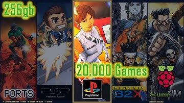 256gb Retropie 4.5.1 King Build For Pi 3 B+ - 20,000+ Games