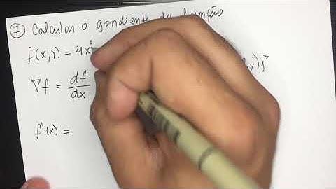 07 -  Exercício de Gradiente da Função - Cálculo 2
