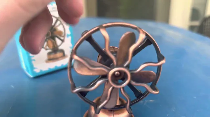 Miniature Die-Cast Antique pencil sharpener fan new in the box, quick review.