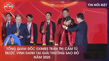 TỔNG GIÁM ĐỐC EXIMRS TRẦN THỊ CẨM TÚ ĐƯỢC VINH DANH TẠI GIẢI THƯỞNG SAO ĐỎ NĂM 2025
