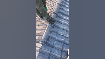 Installation of roof water tile technology- Good tools and machinery make work easy