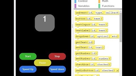 How to make Stopwatch on App Lab in Code org