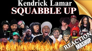 Kendrick Lamar - Squabble Up | Reaction Compilation