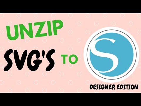 Download How To Unzip An Svg File And Import Into Silhouette Studio Designer Edition To Use In Your Cameo Youtube SVG Cut Files