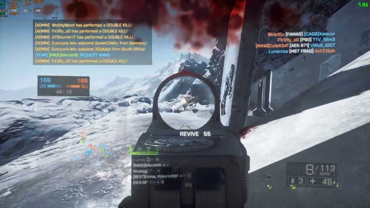 BF4  - TDM 58/18 tried FPS cap to 500