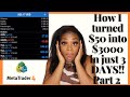 The EASIEST Forex Trading Strategy For Beginners | Grow Small Account Into Larger Account | PART 2