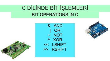 C DİLİNDE BİT İŞLEMLERİ || BIT OPERATIONS IN C || BITWISE OPERATIONS || NOT, AND, OR, XOR, SHIFT