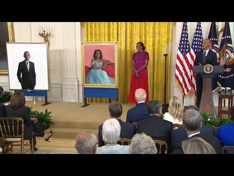FULL REMARKS:  Former President Obama visits White House for official portrait unveiling
