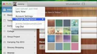 Getting Started with Wunderlist - Backgrounds